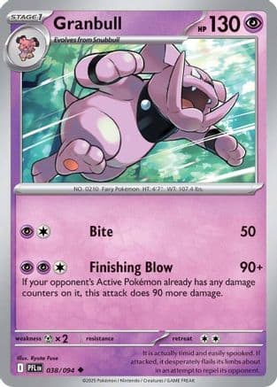 Granbull — ME02: Phantasmal Flames Pokémon TCG card by Ryuta Fuse