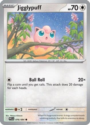 Jigglypuff — ME02: Phantasmal Flames Pokémon TCG card by Naoyo Kimura