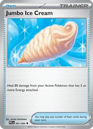 Jumbo Ice Cream — ME02: Phantasmal Flames Pokémon TCG card by AYUMI ODASHIMA