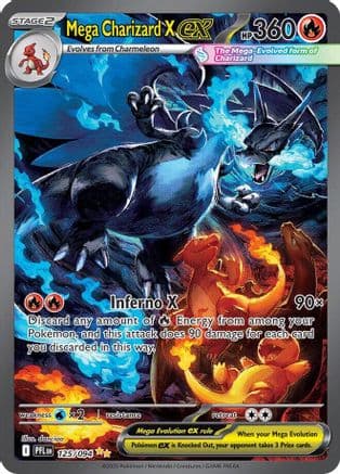 Mega Charizard X ex - 125/094 — ME02: Phantasmal Flames