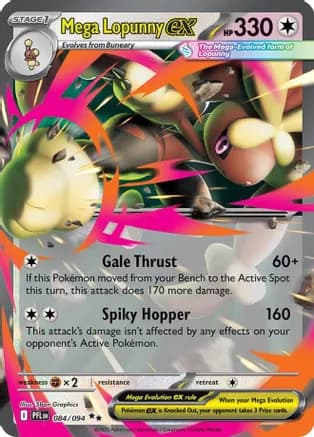 Mega Lopunny ex - 084/094 — ME02: Phantasmal Flames