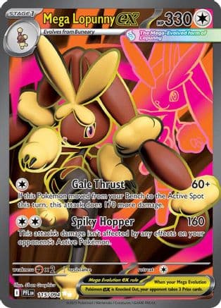 Mega Lopunny ex - 115/094 — ME02: Phantasmal Flames Pokémon TCG card by 5ban Graphics