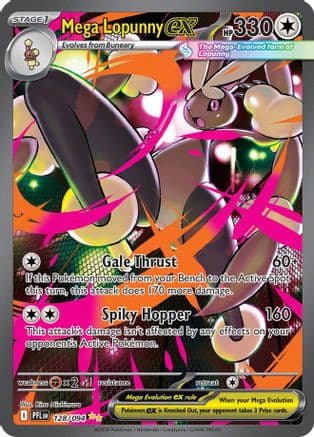 Mega Lopunny ex - 128/094 — Pokémon TCG card