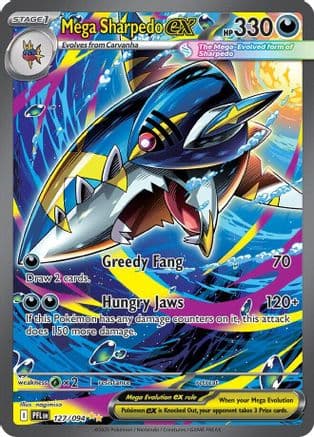 Mega Sharpedo ex - 127/094 — Pokémon TCG card