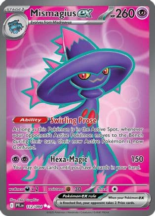 Mismagius ex - 112/094 — ME02: Phantasmal Flames Pokémon TCG card by 5ban Graphics