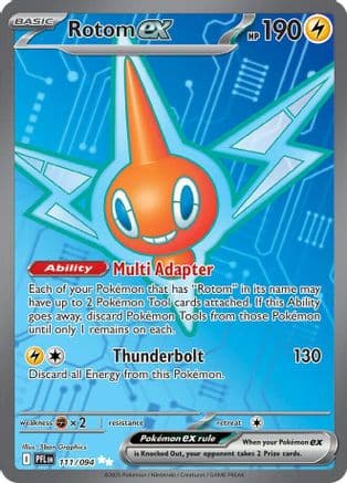 Rotom ex - 111/094 — ME02: Phantasmal Flames Pokémon TCG card by 5ban Graphics