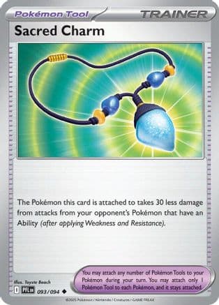 Sacred Charm - 093/094 — ME02: Phantasmal Flames Pokémon TCG card by Toyste Beach