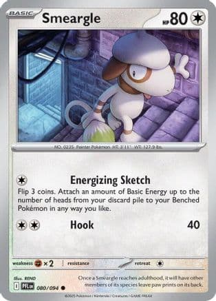 Smeargle — ME02: Phantasmal Flames Pokémon TCG card by REND