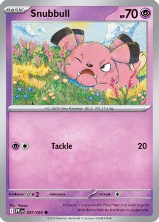Snubbull — ME02: Phantasmal Flames Pokémon TCG card by Gapao