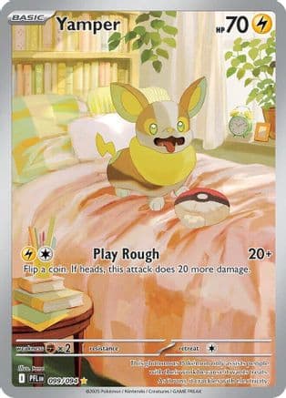 Yamper - 099/094 — ME02: Phantasmal Flames Pokémon TCG card by tono