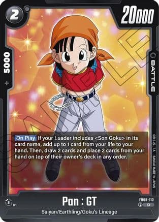 Pan : GT - FB08-113 — Saiyan's Pride