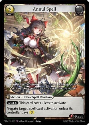 Annul Spell — Promotional Cards Grand Archive TCG card by Dragonart