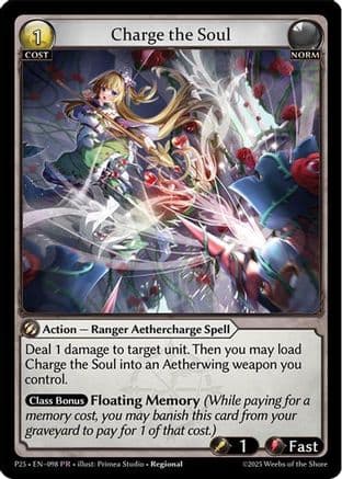 Charge the Soul — Promotional Cards
