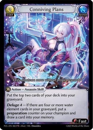 Conniving Plans — Promotional Cards