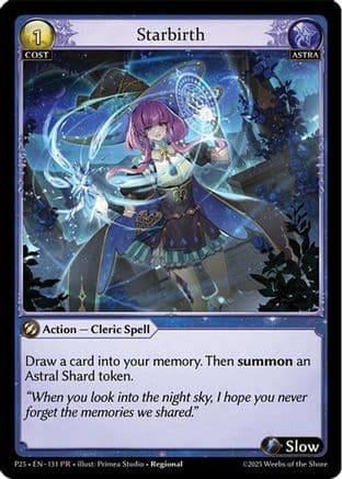 Starbirth — Promotional Cards