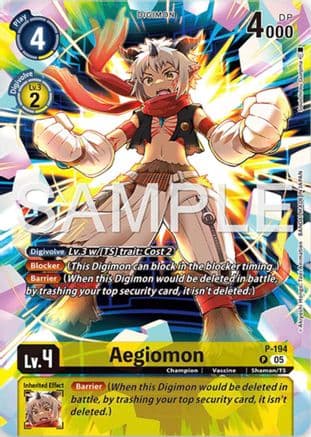 Aegiomon (Digimon Story: Time Stranger Collector's Edition) — Digimon Promotion Cards