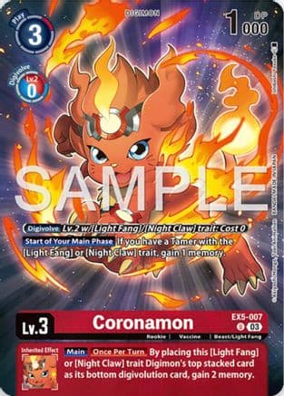 Coronamon (Digimon Story: Time Stranger Collector's Edition) — Digimon Card Game card