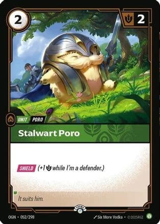Stalwart Poro — Riftbound Organized Play Promotional Cards