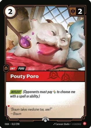Pouty Poro — Riftbound Organized Play Promotional Cards