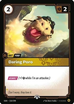 Daring Poro — Riftbound Organized Play Promotional Cards
