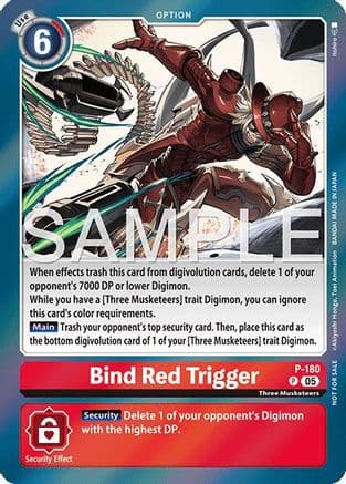 Bind Red Trigger (Event Pack 8) — Digimon Promotion Cards Digimon Card Game card by Akiyoshi Honga, Toei Animation