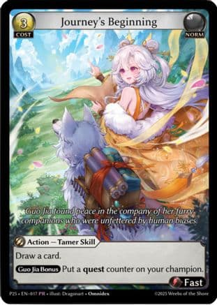Journey's Beginning (017) — Promotional Cards