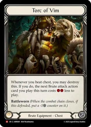 Torc of Vim — Armory Deck: Rhinar Flesh and Blood card by Alief Rusdiatama