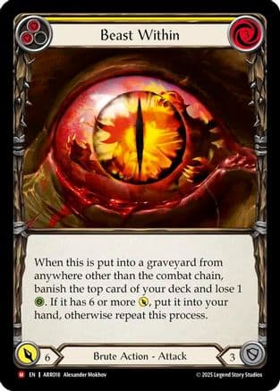 Beast Within — Armory Deck: Rhinar Flesh and Blood card by Alexander Mokhov