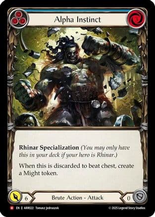 Alpha Instinct — Armory Deck: Rhinar