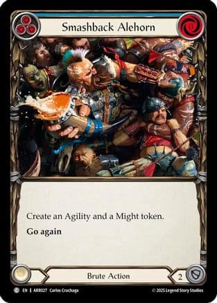 Smashback Alehorn — Armory Deck: Rhinar Flesh and Blood card by Carlos Cruchaga