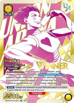 Hisoka (024) (Winner) — Union Arena Promotion Cards