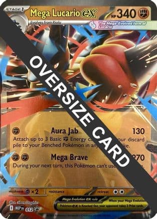 Mega Lucario ex - 012 — Jumbo Cards Pokémon TCG card by Satoshi Arakawa