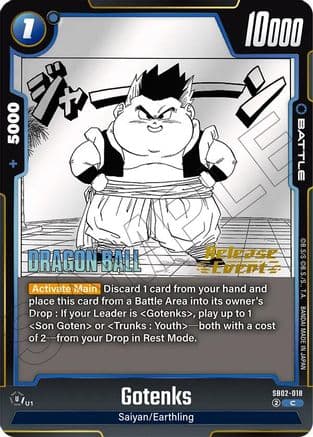 Gotenks - SB02-018 — Manga Booster 02 Release Event Cards