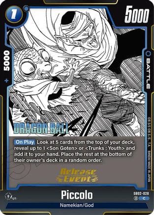 Piccolo - SB02-028 — Manga Booster 02 Release Event Cards