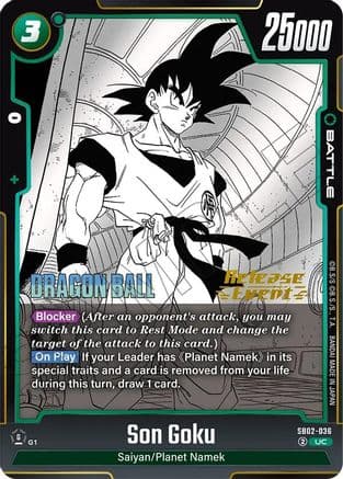 Son Goku - SB02-036 — Manga Booster 02 Release Event Cards