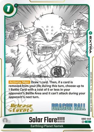 Solar Flare!!!! — Dragon Ball Super: Fusion World card