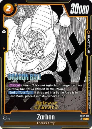 Zarbon - SB02-051 — Manga Booster 02 Release Event Cards