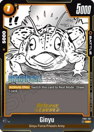 Ginyu - FB01-107 — Manga Booster 02 Release Event Cards