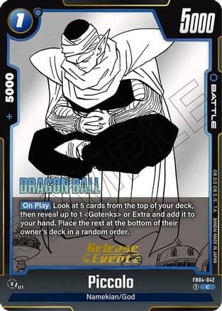 Piccolo - FB04-042 — Manga Booster 02 Release Event Cards