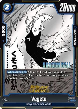 Vegeta - FB05-039 — Manga Booster 02 Release Event Cards