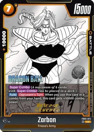 Zarbon - FB05-074 — Manga Booster 02 Release Event Cards