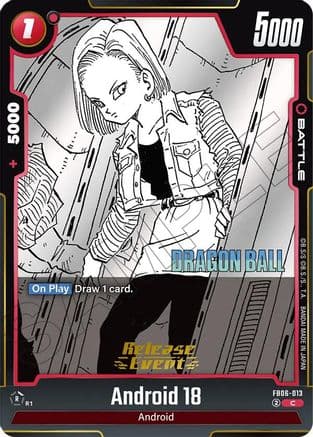 Android 18 - FB06-013 — Manga Booster 02 Release Event Cards