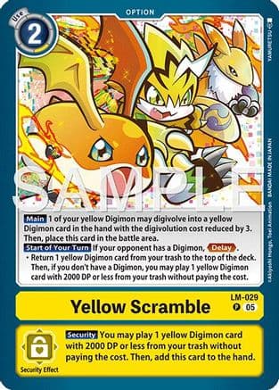 Yellow Scramble (LM-029) (Alternate Art) — Starter Deck 22: Amethyst Mandala Advanced Deck Set