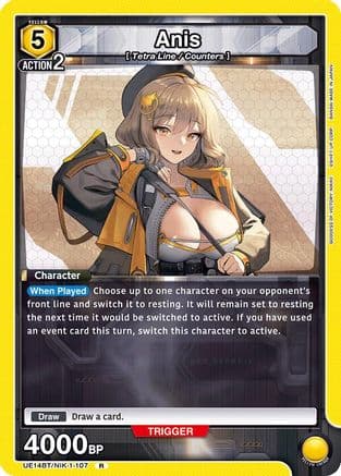 Anis (107) — UE14BT: GODDESS OF VICTORY: NIKKE Union Arena card by GODDESS OF VICTORY: NIKKE