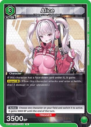 Alice (112) — UE14BT: GODDESS OF VICTORY: NIKKE Union Arena card by GODDESS OF VICTORY: NIKKE