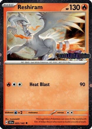 Reshiram (Stellar Crown Stamped) — Miscellaneous Cards & Products Pokémon TCG card by Iwamoto05