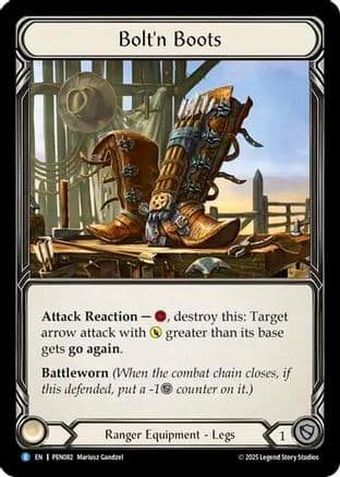 Bolt'n Boots — Compendium of Rathe Flesh and Blood card by Heather Childers