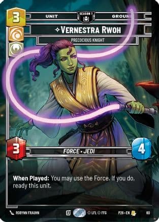 Vernestra Rwoh - Precocious Knight (60) — Sector and Regional Promos: Season 1