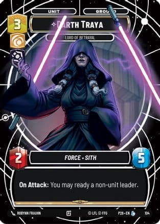 Darth Traya - Lord of Betrayal — Sector and Regional Promos: Season 1