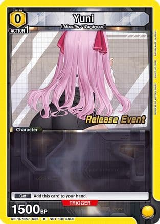 Yuni (025) — UE14BT: GODDESS OF VICTORY: NIKKE Release Event Cards